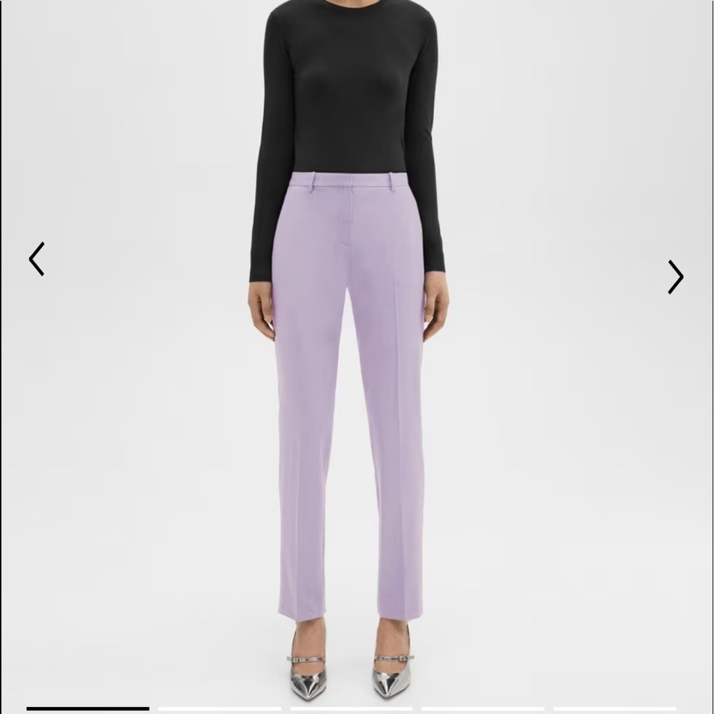 Theory Treeca Full Length pants in lilac sky